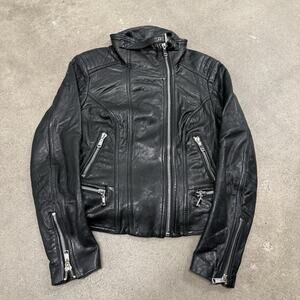 VINTAGE WILSONS LEATHER MOTORCYCLE GENUINE LEATHER JACKET WOMENS SMALL